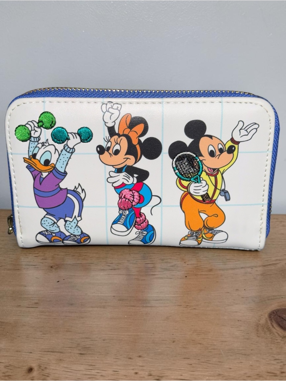 Loungefly Disney Mousercise Zip Wallet